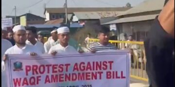 Protests erupt across Manipur over Waqf Amendment Act