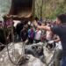 S massive boulder fell onto a vehicle along the Aizawl–Lengpui Airport Road in Mizoram (X)