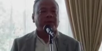 Meghalaya Cabinet minister Paul Lyngdoh welcomes the children in a ceremony held in Shillong on Wednesday