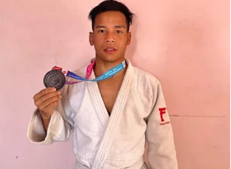 Arunachal Pradesh: Khomdan Wanghop secures bronze at Junior National Judo Championships