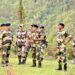 O P Upadhyay IG BSF Meghalaya Frontier, visited border posts along the Indo-BD International Border in Meghalaya on Wednesday to assess the current situation (BSF_Meghalaya/X)
