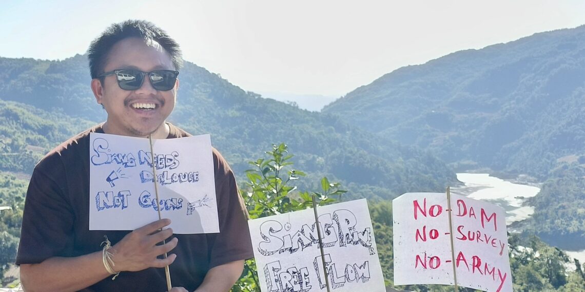 Ebo Mili, an environmental lawyer and anti-dam activist from Arunachal Pradesh (Ebo_Mili_Linggi/X)