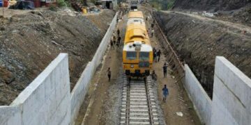 Bairabi-Sairang rail project in Mizoram to be ready by July; first trial train reaches Sairang