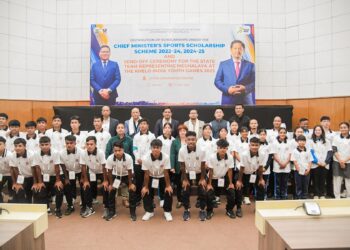 Meghalaya CM awards sports scholarships to 44 athletes ahead of Khelo India Games
