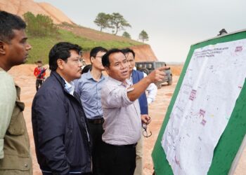 Meghalaya Chief Minister Conrad K. Sangma on Thursday conducted an extensive inspection of ongoing infrastructure projects in the New Shillong Township (SangmaConrad/X)