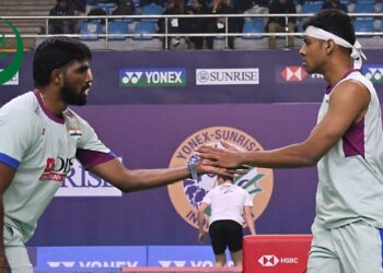 India’s top men’s doubles pair, Satwiksairaj Rankireddy and Chirag Shetty, marched into the quarterfinals (X)
