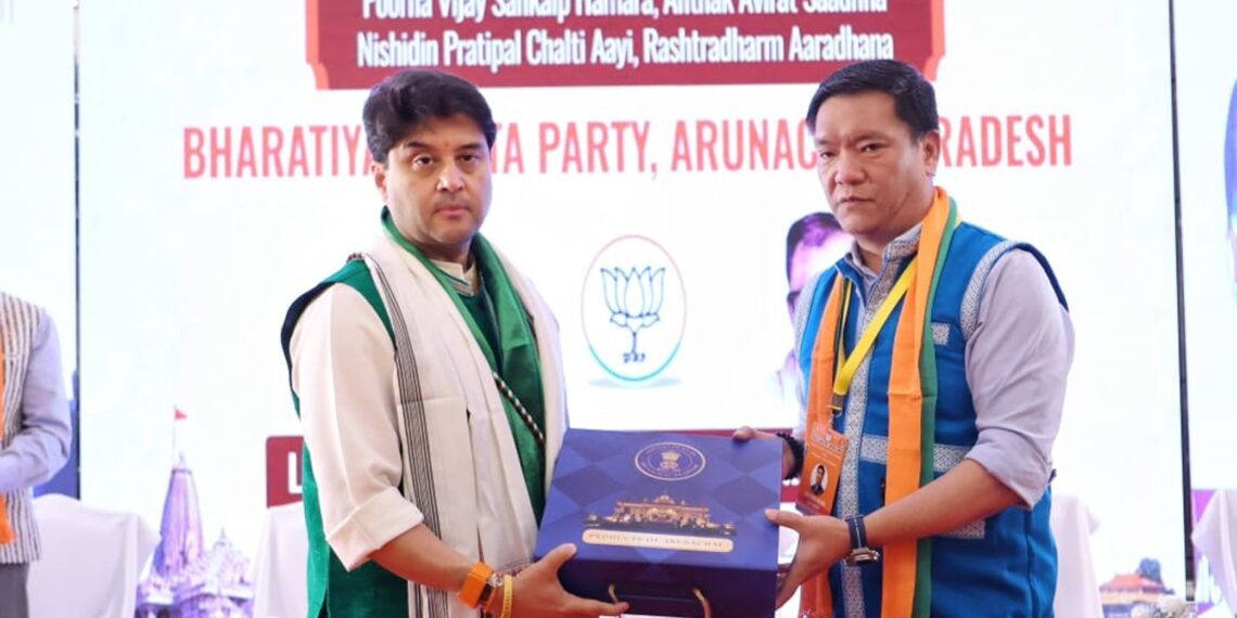 Arunachal on path to ‘Viksit Bharat’, says Scindia; Rs 1 lakh crore investment expected