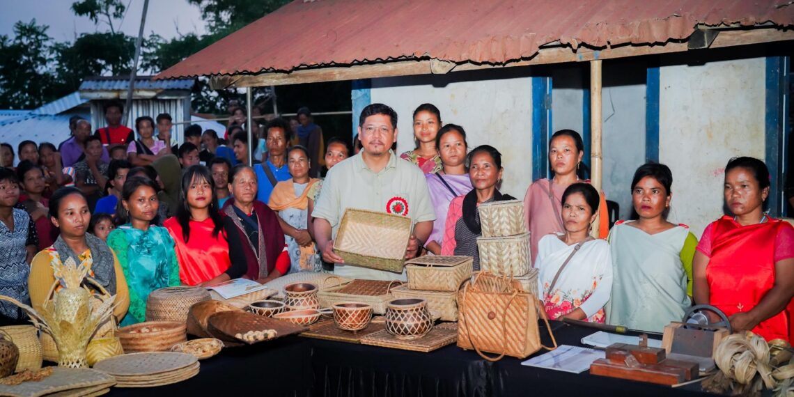 Meghalaya CM promotes rural handicrafts during historic visit to Tangmang