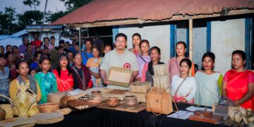 Meghalaya CM promotes rural handicrafts during historic visit to Tangmang