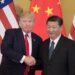 A file photo of US President Donald Trump and Chinese President Xi Jinping (X)