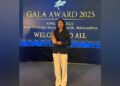 Arunachal Pradesh’s Rupa Bayor wins ‘Best Female Athlete’ at Indian Taekwondo Gala Awards 2025.