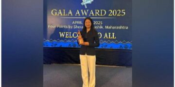 Arunachal Pradesh’s Rupa Bayor wins ‘Best Female Athlete’ at Indian Taekwondo Gala Awards 2025.