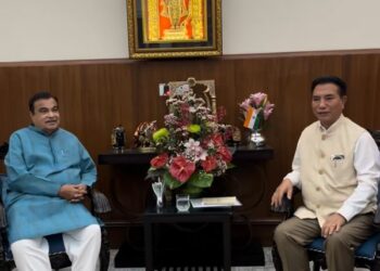 Mizoram CM calls on Union Minister Nitin Gadkari, pushes for durable concrete roads across state