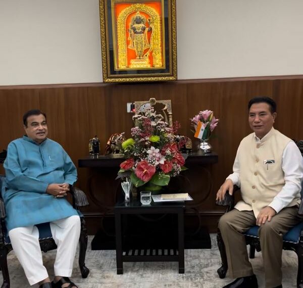 Mizoram CM calls on Union Minister Nitin Gadkari, pushes for durable concrete roads across state