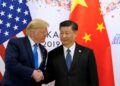 U.S. President Donald Trump and Chinese President Xi Jinping (X)