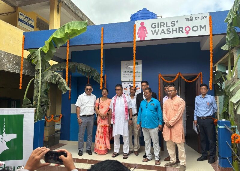 Assam Education Minister Ranuj Pegu inaugurates seven new sanitation facilities in government schools