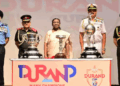 President Murmu unveils trophies for Durand Cup Tournament 2025