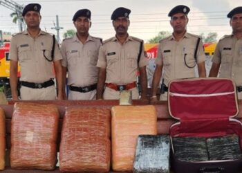 A file photo of seized ganja at Kathari Station (X)