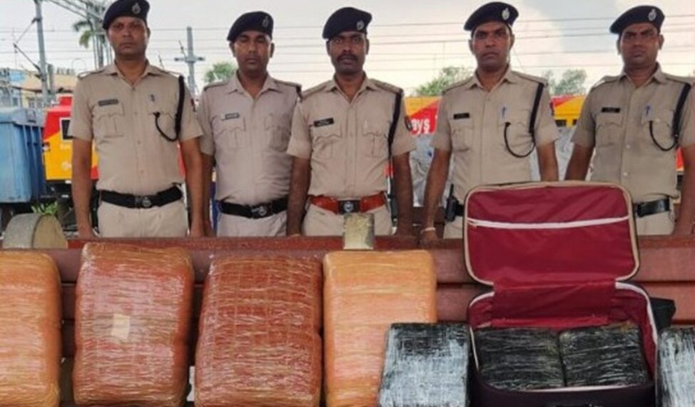 A file photo of seized ganja at Kathari Station (X)