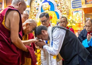 Kiren Rijiju & Pema Khandu attend Dalai Lama’s 90th birthday celebrations in Dharamshala
