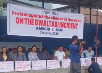 Journalists protest in Imphal over inaction on Gwaltabi incident