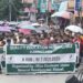 Students in Mizoram protest against unqualified teachers on Monday (X)