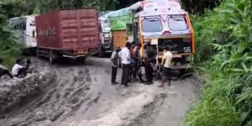 Truckers drag Mizoram government to court over crumbling highway