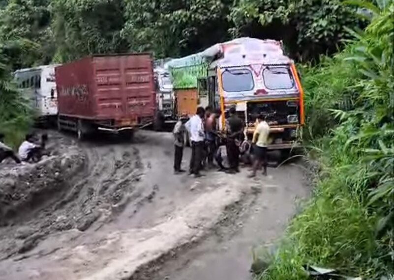 Truckers drag Mizoram government to court over crumbling highway
