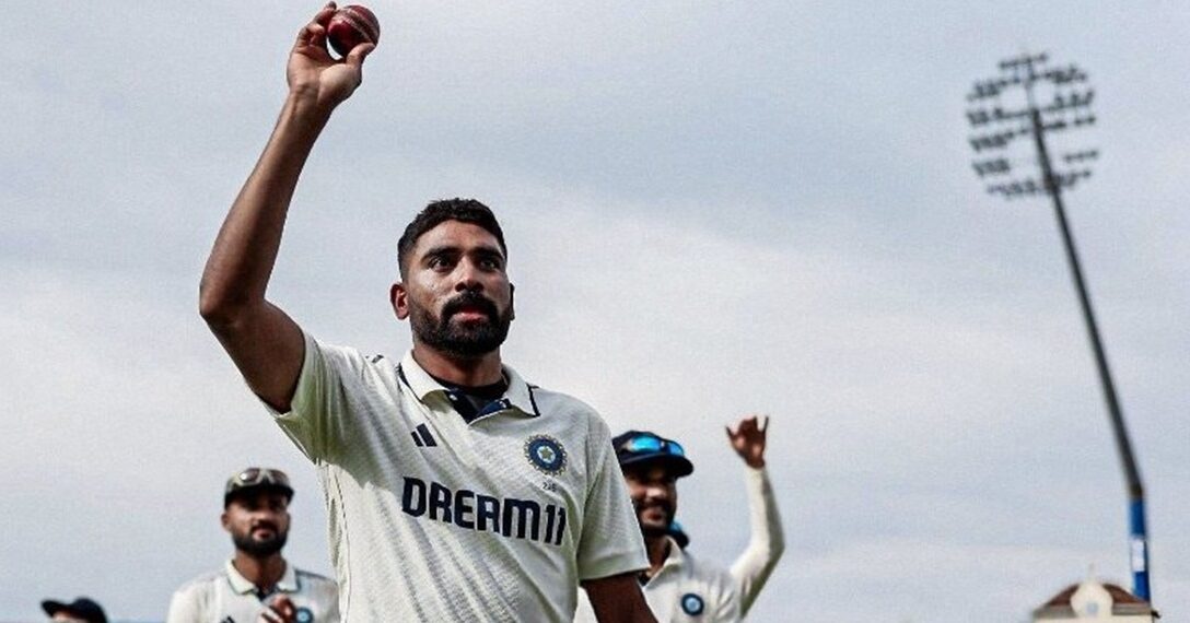 Indian pacer Mohammed Siraj (X)