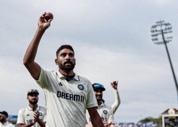 Indian pacer Mohammed Siraj (X)