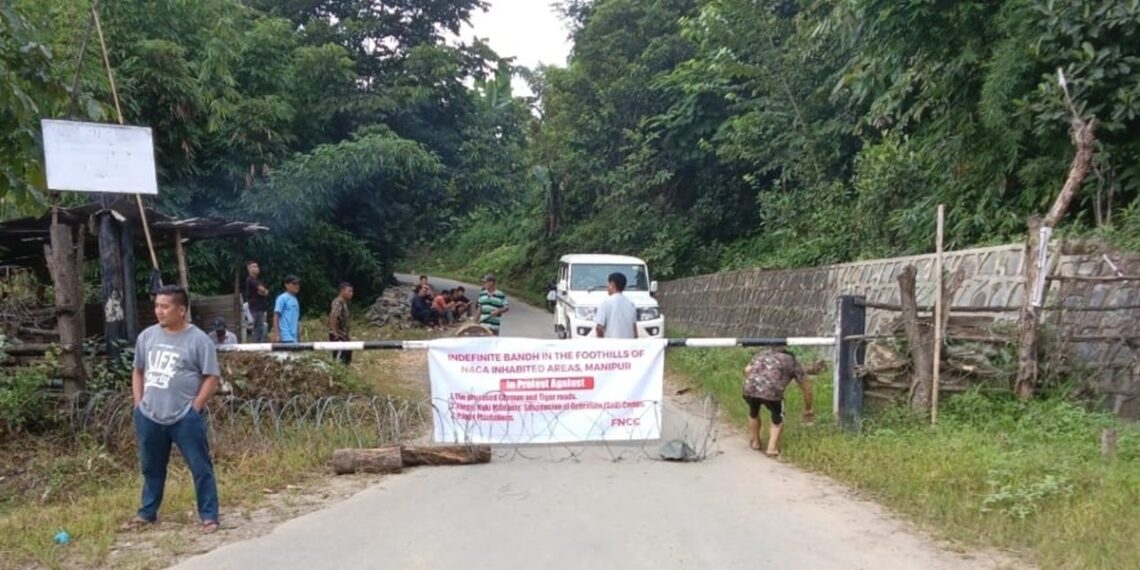 FNCC enforced an indefinite bandh in Manipur (X)