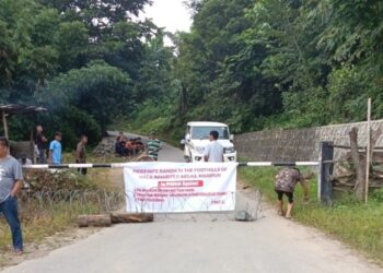 FNCC enforced an indefinite bandh in Manipur (X)