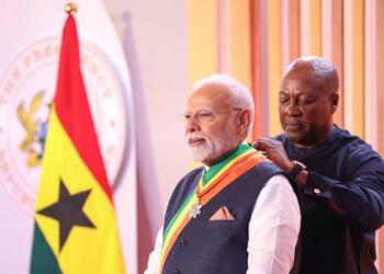 PM Modi conferred Ghana’s national honour ‘Officer of the Order of the Star’