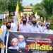 A protest erupted on Thursday opposing the arrest of two nuns (X)