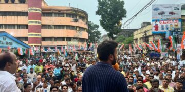 A large crowd gathered in Kolkata to protest the branding of Bengalis as ‘Bangladeshis’ (AITC/X)