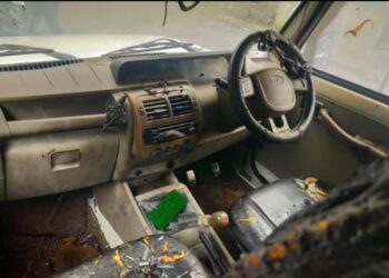 Petrol bomb hurled at police vehicle in Meghalaya