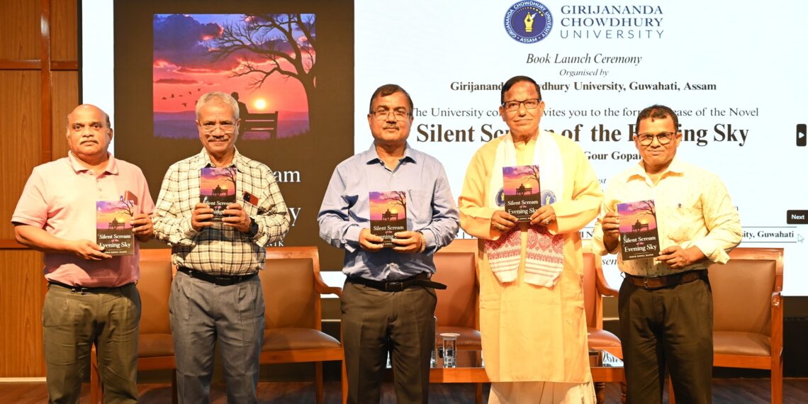 Prof. Gour Gopal Banik launches new novel at Girijananda Chowdhury University