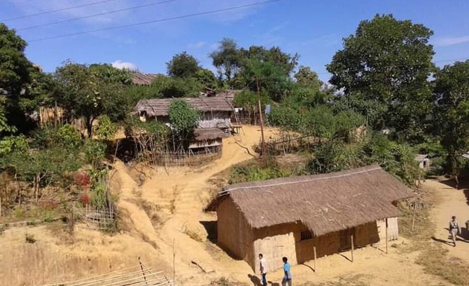 A Bru village in Tripura (X)