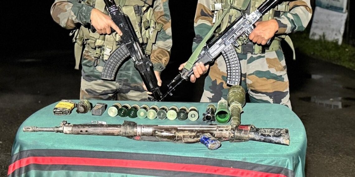 Assam Rifles seize cache of arms, grenades in Mizoram’s Champhai district