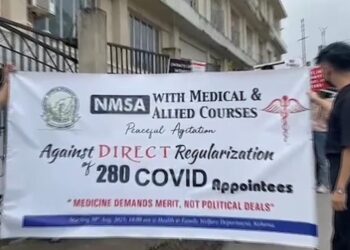 Nagaland medical students protest government’s move to regularise 280 health workers