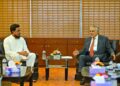 NCP leader Akhtar Hossain meets Pakistan FM Ishaq Dar (ForeignOfficePk/X)