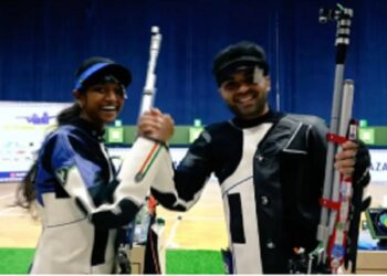 Asian Shooting C’ship: Arjun-Elavenil pair wins 10m air rifle mixed team gold medal