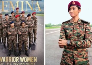 Assam’s first female paratrooper, Dwipannita Kalita, featured on Femina’s Independence Day special cover