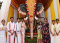 PETA India and actors Raveena Tandon, Rasha Thadani gift mechanical elephant to Jain Temple