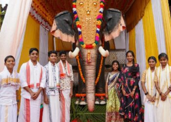 PETA India and actors Raveena Tandon, Rasha Thadani gift mechanical elephant to Jain Temple