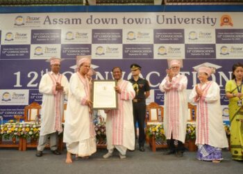Assam down town University holds 12th convocation, honours Padma Shri Dr. Randeep Guleria, others
