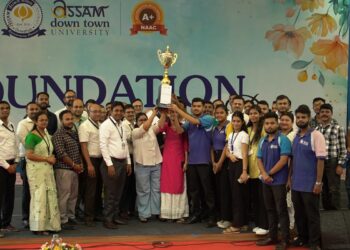 Assam down town University marks 16th Foundation Day with cultural fest, awards ceremony