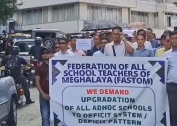 Adhoc teachers launch indefinite protest in Meghalaya over pay, service conditions