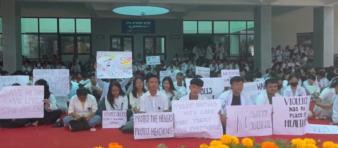 Doctors, nurses strike at Manipur’s RIMS following assault on consultant