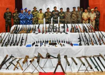 Security forces recover huge caches of arms in Manipur’s hills districts